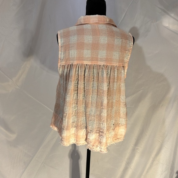 Free People Women's Hey There Sunrise Button Down Relaxed, Flowy, Hobo Size M - Picture 7 of 9